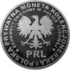 20 ludowych - BANKNOTY PRL - 50 złotych / WZORZEC PRODUKCYJNY DLA MONETY (miedź srebrzona oksydowana)